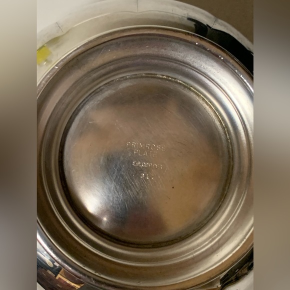 Vintage Primrose E P Copper Silver Plated Rose Bowl with Removable Holed Cover - Picture 4 of 16